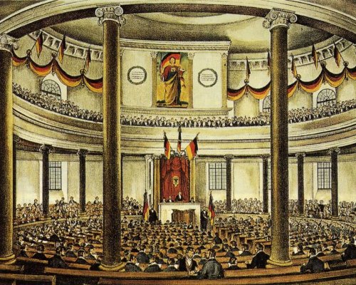 Politische Gruppen 1848 in der Nationalversammlung