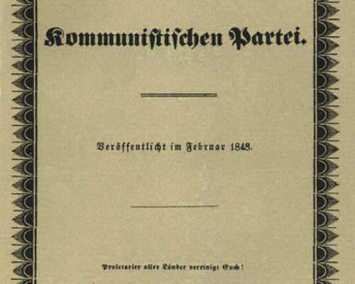 Manifest der Kommunistischen Partei von Marx und Engels