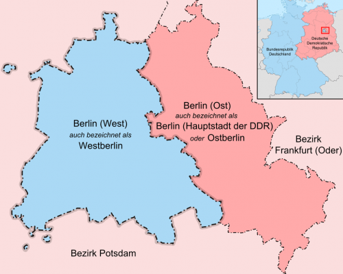 Die Karte Der DDR Und Westdeutschland: Ein Blick Auf Die Teilung Und ...